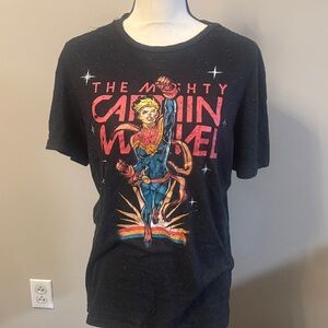 medium sized women’s The Mighty Captain Marvel Graphic T-Shirt